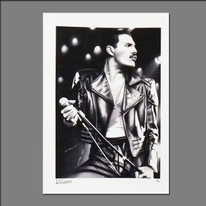 Print Freddie Mercury limited editions of 20 by David 2018