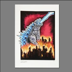 Print Godzilla by David
